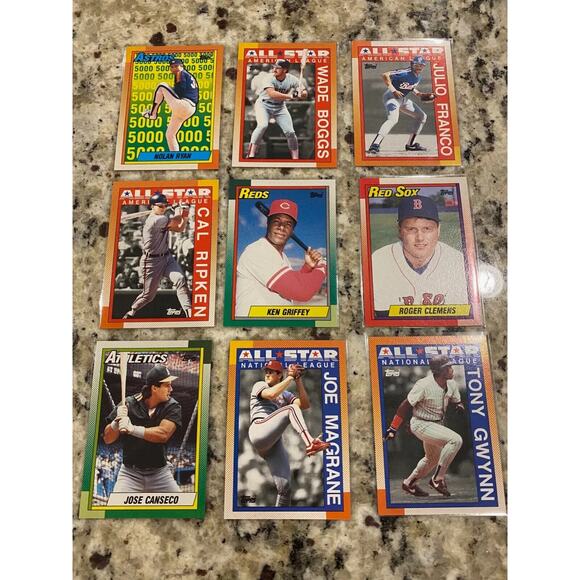 1990 Topps Baseball Trading Cards-Lot of over 1350 cards! - Excellent condition! - Picture 2 of 2